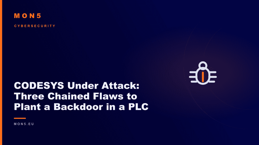 Representation of a compromised industrial PLC affected by a chain of CODESYS vulnerabilities
