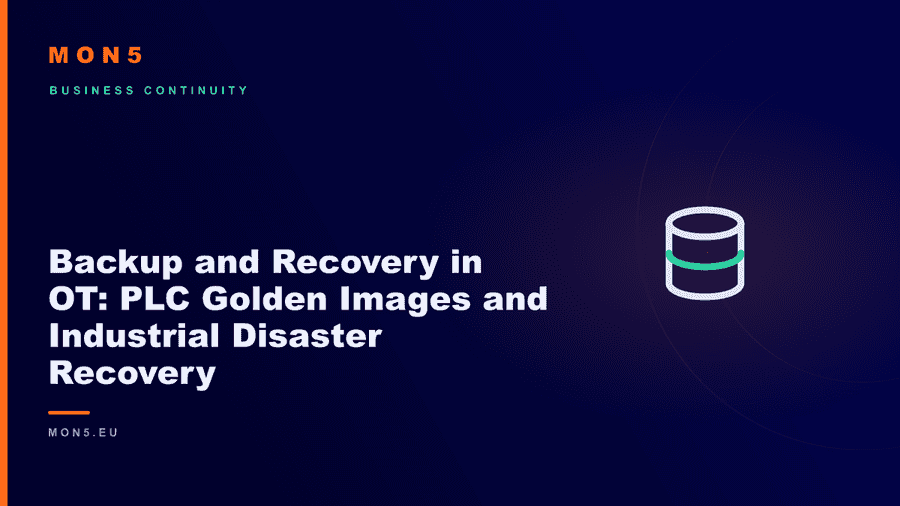 Restoring a PLC configuration from a golden image in an industrial plant